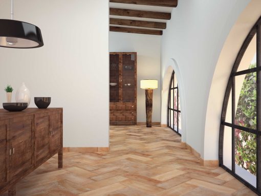 Piso Cotto Natural 17.5X50Cm