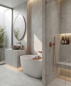 Porcelanato Efecto Piedra Blanco Matte Tenby