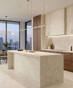 Lastra Efecto Marmol Chocolate Pulido Lastra Raffaelo Lux 160X320X6