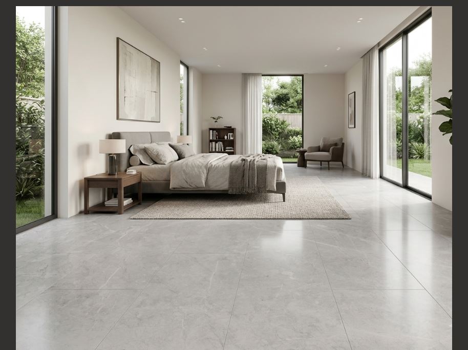 Porcelanato Efecto Mármol Gris Lapado Porc Bulgari Honed 75x150 - Imagen 5