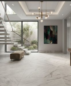 Porcelanato Efecto Mármol Clarke White Rectificado