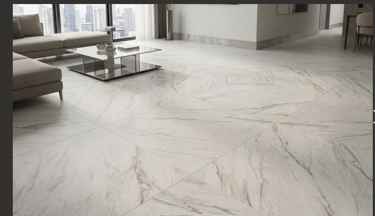 Porcelanato Efecto Mármol Clarke White Rectificado - Imagen 5
