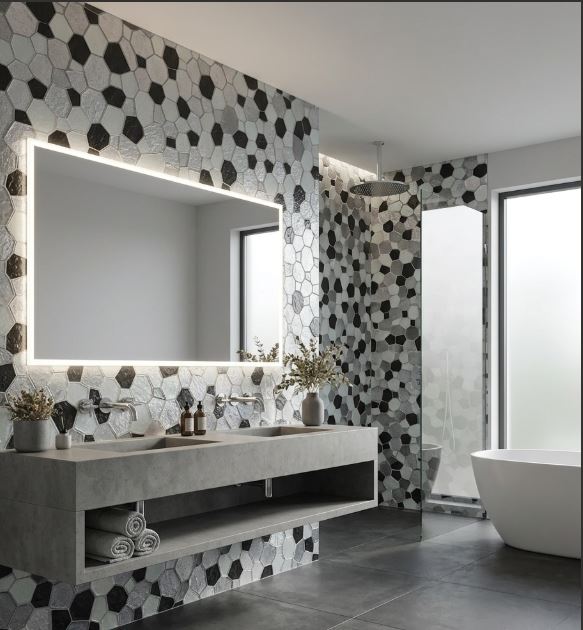 MOS HEXAGONO CRYSTAL 31X31 - Imagen 3