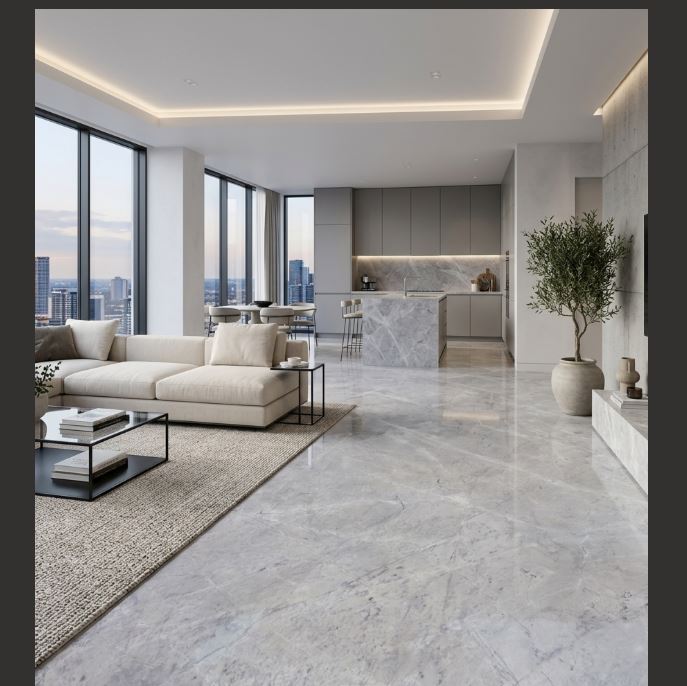 PLACA MARMOL FENDI BLUE PUL 2C